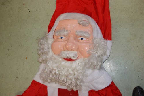 Mascottepak Opblaasbaar kostuum - Kerstman